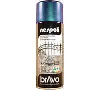 Nespoli Pintura en Spray, Color Azul, Efecto Metalizado, 400 ml, Acabado Profesional