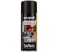 Nespoli Pintura en Spray Para Altas Temperaturas, Color Negro, 400 ml, Acabado Profesional