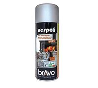 Nespoli Pintura en Spray, Para Altas Temperaturas, Color Plata, 400 ml, Acabado Profesional