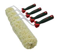 Nespoli Rodillo de Pintura, 22 cm, Bicolor para Fachadas, Trilox, Mango Ergonómico Bi-Componente, Ideal para Fachadas (Paquete de 4)