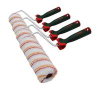 Nespoli Rodillo de Pintura, 22 cm, para Paredes y Techos, Trilox Micromix, Mango Ergonómico Bi-Componente, Ideal para Paredes y Techos (Paquete de 4)