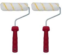 Nespoli Rodillo de Pintura Antigota, 15 cm, para Paredes y Techos, Mango Ergonómico, Bordes Biselados para Evitar Marcas, Ideal para la Decoración del Hogar (Paquete de 2)