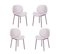Nest Dream - Lote de 4 sillas vintage tapizadas en polipiel - Slice Gray