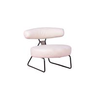 Nest Dream - Sillón de diseño tapizado en bouclé y patas de acero - Oxford White