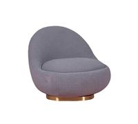 Nest Dream - Sillón giratorio de diseño tapizado algodón - Corsica Gray