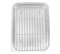 NESTINGHO 1juego Caja para Congelar Dumplings de Acero Inoxidable con Rejilla Sellado Hermético Organizador de Alimentos para Refrigerador Multifunción para Cocina y Almacenamiento Ordenado