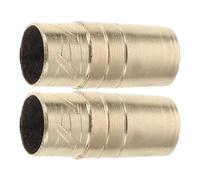 NESTINGHO 2 Piezas Tapa de Repuesto para Sombrilla de Patio Repuestos para Paraguas Tapa Superior Metálica Dorada para Mástil de 14mm para Paraguas de Patio en Casa Viaje