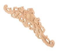 NESTINGHO Aplique Tallado en Madera para Embellecimiento del Hogar, Pieza de Madera Maciza 30x8 Cm, Superficie Lisa sin Rebabas, Adecuado para Muebles y Paredes