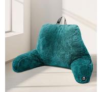 Nestl Almohada de Lectura de Piel, Elegante Almohada de Espalda para Sentarse en Cama, Almohada de Piel sintética con Brazos, Almohadas de Lectura para Sentarse en la Cama, Adultos y niños, Almohada