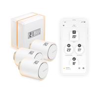 Netatmo Termostato inteligente + 3 cabezales WiFi Control por app NBU-NTH-Nav-EU