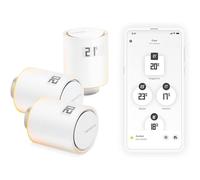 Netatmo Válvulas termostáticas inteligentes - Pack de 3 WiFi, compatibles con Alexa y HomeKit