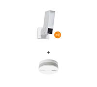 Netatmo Presence Bianca con Sirena + Sensore Fumo Smart in Obsequio