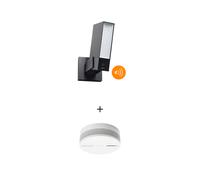 Netatmo Presence Negro con Sirena + Sensor Inteligente de Humo Gratis