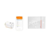 Netatmo Valvulas Termostaticas WiFi Inteligente, Control Remoto, Ahorro de Energía + Legrand Termostato Smarther con Netatmo Conectado a Empotrar, Blanco