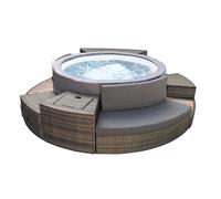 Netspa Bañera Hinchable Con Paneles Externos Caliente Vita Premium 168x70 Cm + Furniture 5 Pieces