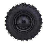 Neumático de Rueda Trasera Torvex, Conjunto de Rueda de Caucho 4.10-6 con Superficie Antideslizante y Orificio de rodamiento de 19 mm para Mini Bicicleta ATV Quad