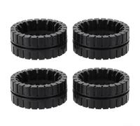 Neumáticos de rueda de repuesto, paquete de 2/4, goma antideslizante para M6 6110 6012 6112 6113, diseño de agarre, fácil instalación, extiende la vida útil del robot limpiador (paquete de 4)
