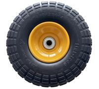 Neumáticos para carretilla de mano, ruedas para carrito de mano de espuma de poliuretano sin pinchazos, ruedas para carrito de jardín de alta resistencia, se adapta a carritos de jardín - 4.10/3