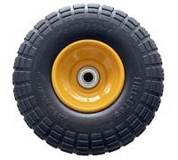 Neumáticos para carretillas de mano, ruedas para carritos de mano de espuma de poliuretano sin pinchazos, ruedas para carritos de jardín de alta resistencia, se adapta a de jardín - 4.10/3
