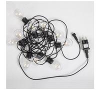 New Garden Allegra Garland Cable, black outdoor solar light with LED technology for garden decoration, perfect as an exterior spotlight or outdoor light garland.