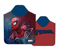 New Import Poncho Toalla Spiderman Marvel Microfibra 50x100cm Oficial