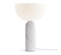New Works Lámpara de mesa Kizu large White marble