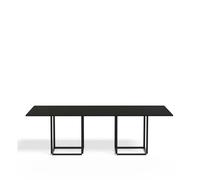 New Works Mesa de comedor Florence rectangular fresno negro. soporte negro
