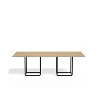 New Works Mesa de comedor Florence rectangular roble natural. soporte negro
