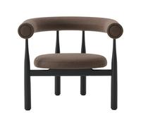 New Works Sillón lounge Bukowski Negro. Wooly Plus 1008