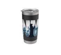 New York City Skyline New York Illustration Graphic Vaso térmico de acero inoxidable de doble pared