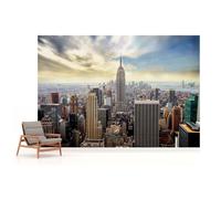 New York Pintado Mural para Dormitorio & Oficina Paisaje Urbano Unisex Pared