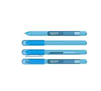Newell Brands Paper Mate InkJoy - Juego de 4 bolígrafos de tinta de gel con tapa de 0,7 mm, punta media, para adultos (azul claro)