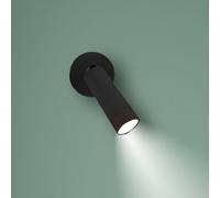 Newgarden Aplique de pared LED Roll 4, negro, orientable
