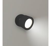 newgarden ROLL Foco LED Orientable Sin Cables para Pared o Techo con Aplique de Imán y Luz con Batería Recargable para Interior (Negro, Roll 8)
