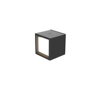 Newgarden Aplique de pared LED recargable Box 8, negro, 7,5x7,5cm