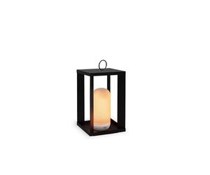 newgarden - Farol de Mesa Portátil y Metálico SIROCO Efecto Llama. Luz LED Cálida 200 Lúmenes Sin Cables IP54. Batería Recargable Hasta 20H de Uso. Incluye Mando a Distancia (Altura 30 cm)