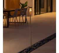 Newgarden Hiama Linterna solar LED de bambú para jardín