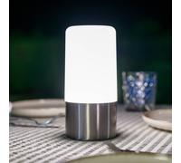 Newgarden Lámpara de mesa LED recargable Maia, gris, IP54, RGBW