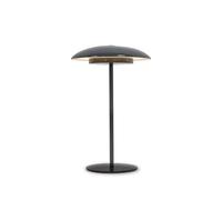 newgarden - Lámpara de Mesa Portátil SARDINIA. Luz LED Cálida 400 Lúmenes Sin Cables. Con Batería Recargable Hasta 20H de Uso (Antracita, 30 cm)