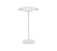 newgarden - Lámpara de Mesa Portátil SARDINIA. Luz LED Cálida 400 Lúmenes Sin Cables. Con Batería Recargable Hasta 20H de Uso (Blanco, 40 cm)