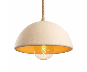 newgarden LUNA Lámpara Colgante Sin Cables - Lámpara Colgante Recargable Con Bombilla LED Portátil Imantada, Luz Regulable Con Mando, Para Interior Y Exterior Protegido, Terraza O Jardín (Beige)