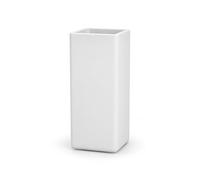 newgarden Macetero Exterior Rectangular BROMELIA 30 | Blanco Opaco | Polietileno resistente · Ruedas integradas · Fabricado en España · Para terrazas, hoteles y restaurantes