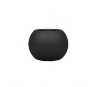 newgarden Macetero Exterior Redondo Dalia 50 | Negro Opaco | Polietileno ligero y resistente · Protección UV · Fabricado en España · Para jardín, terraza o interior