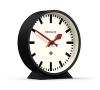 NEWGATE® M Reloj de Escritorio del Ferrocarril de la Cheminea | Diseño Moderno de Relojes Redondos de estación | Negro | Estilo contemporáneo para Escritorio, Mesa, estantería o mesilla
