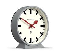 NEWGATE® M Reloj de Escritorio del Ferrocarril de la Cheminea | Diseño Moderno de Relojes Redondos de estación | Grey | Estilo contemporáneo para Escritorio, Mesa, estantería o mesilla