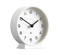 NEWGATE® M Reloj de Escritorio Mantel Echo | Diseño Moderno de Redondo | Blanco | Números fáciles de Leer | Estilo contemporáneo para Escritorio, Mesa, estantería o mesilla