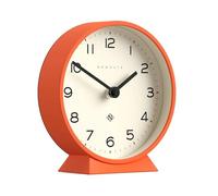 NEWGATE® M Reloj de Escritorio Mantel Echo | Diseño Moderno de Redondo | Naranja Calabaza | Números fáciles de Leer | Estilo contemporáneo para Escritorio, Mesa, estantería o mesilla