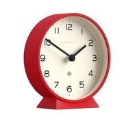 NEWGATE® M Reloj de Escritorio Mantel Echo | Diseño Moderno de Redondo | Rojo | Números fáciles de Leer | Estilo contemporáneo para Escritorio, Mesa, estantería o mesilla