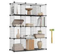Newlux Estantería modular Titan C12 metálica 12 cubos (125 x 94,5 x 31,5 cm)
