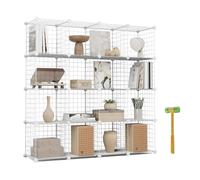 Newlux Estantería Modular Titan C16 Metálica 16 Cubos (125x125x31,5cm) Negro